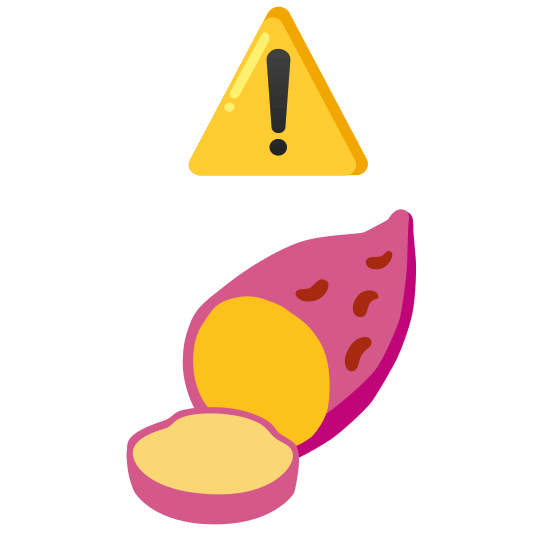 warning sweet potato