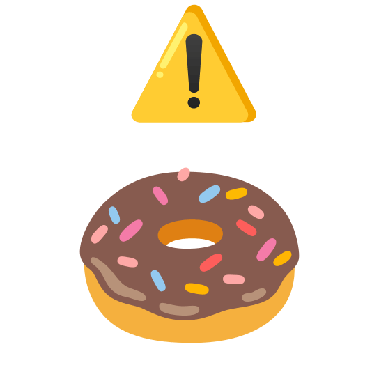 warning doughnut