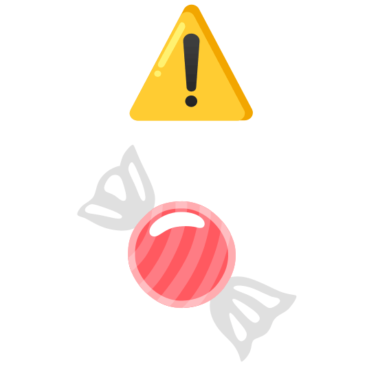 warning candy