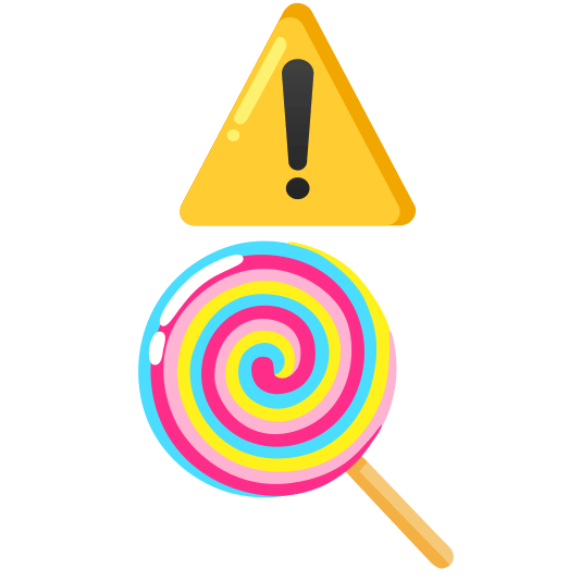 warning lollipop