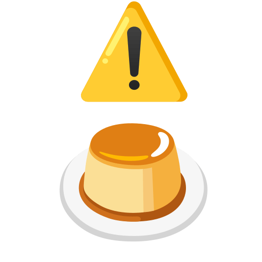 warning custard