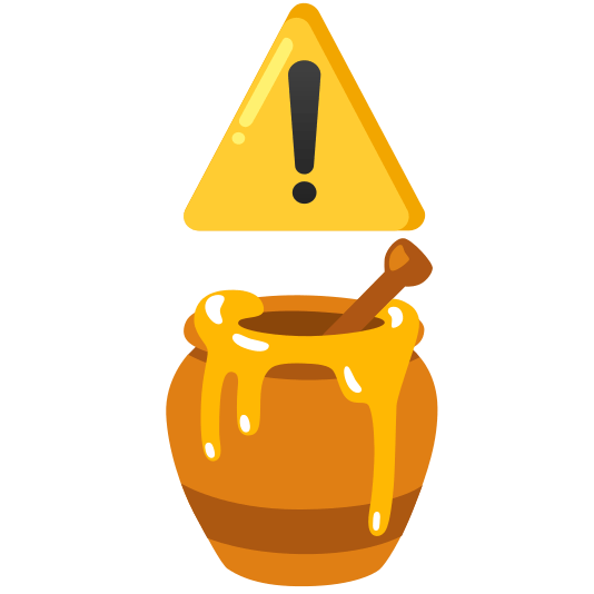 warning honey pot