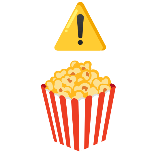 warning popcorn