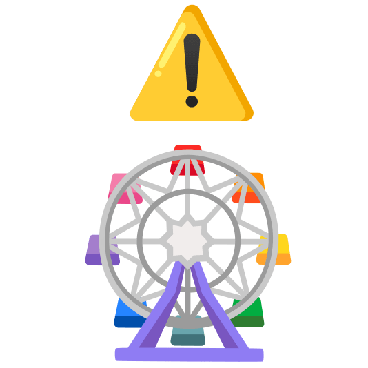 warning ferris wheel