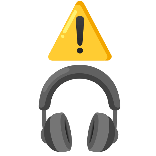 warning headphones
