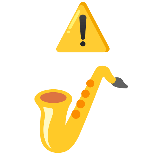 warning saxophone
