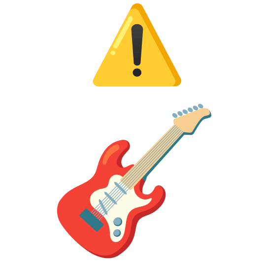 warning guitar