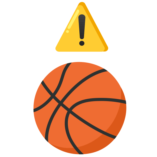 warning basketball