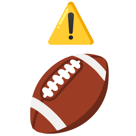 warning football