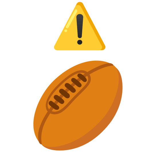 warning rugby football