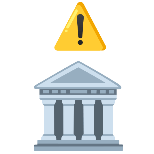warning classical building