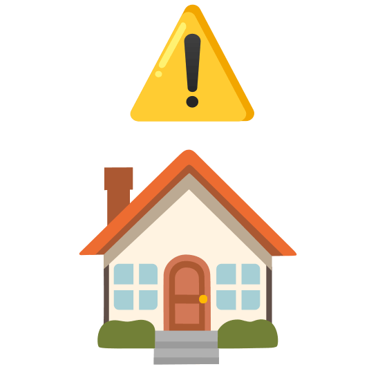 warning house