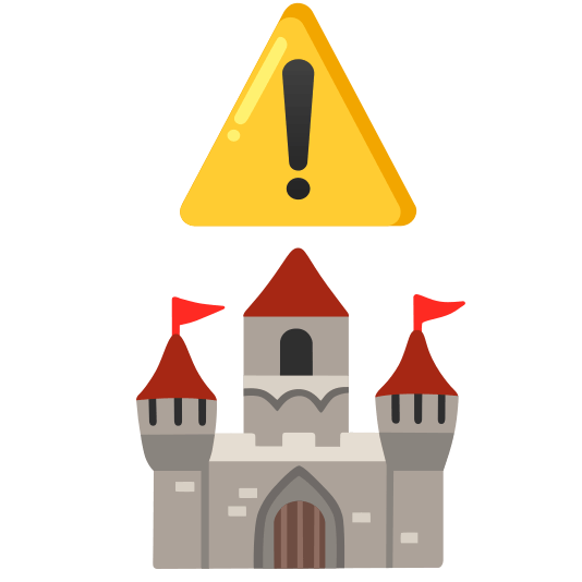 warning european castle