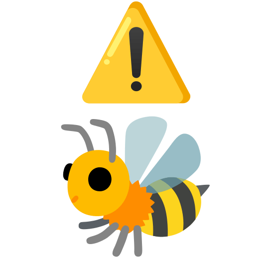 warning bee