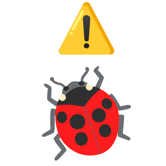 warning ladybug