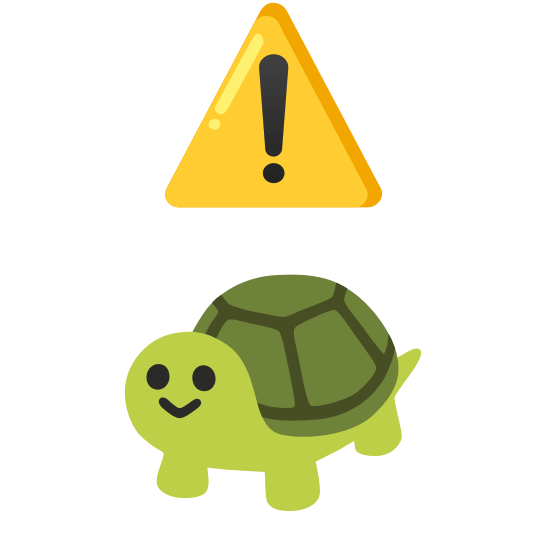 warning turtle