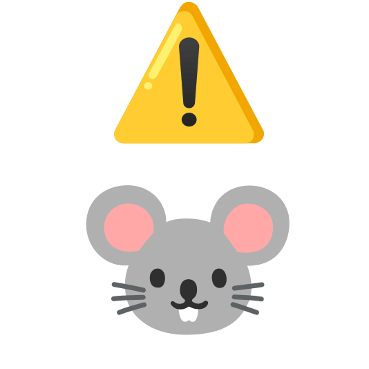 warning mouse