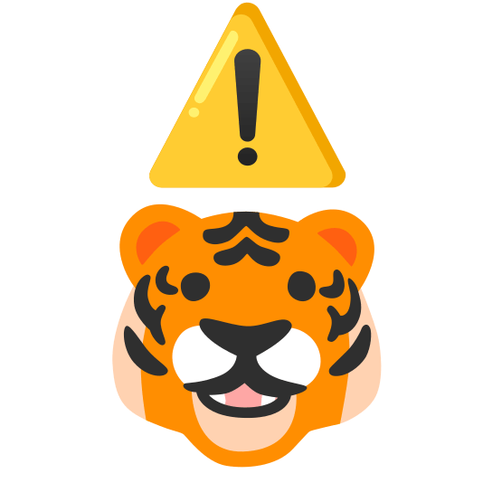 warning tiger