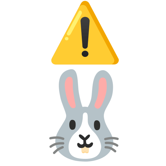 warning rabbit