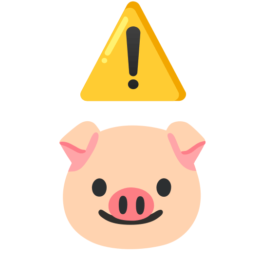 warning pig