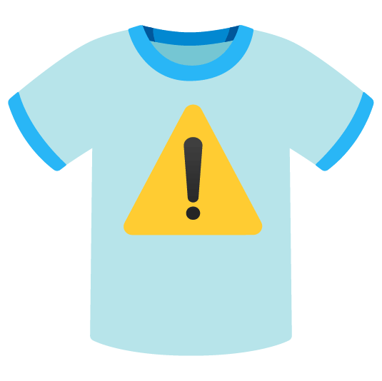warning shirt