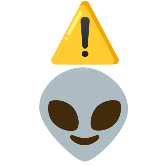 warning alien
