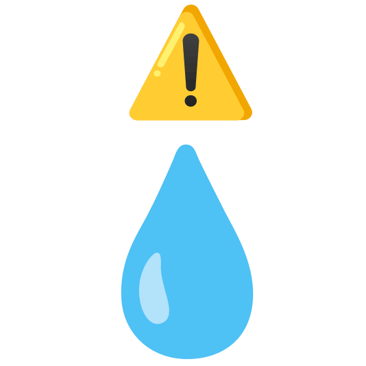 warning droplet