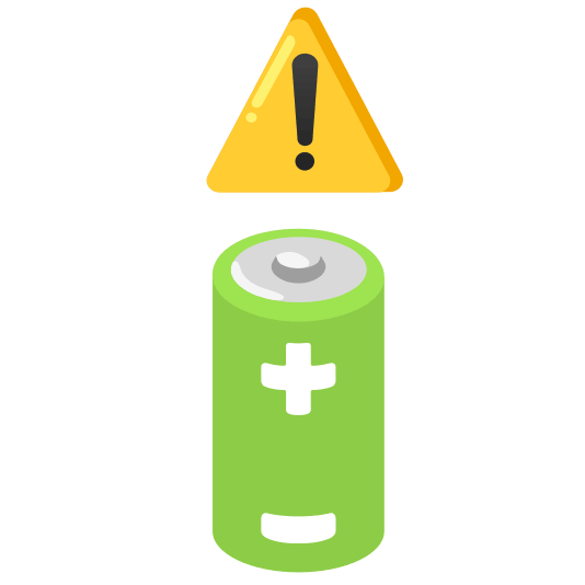 warning battery