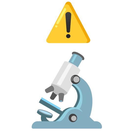 warning microscope
