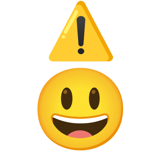 warning smiley