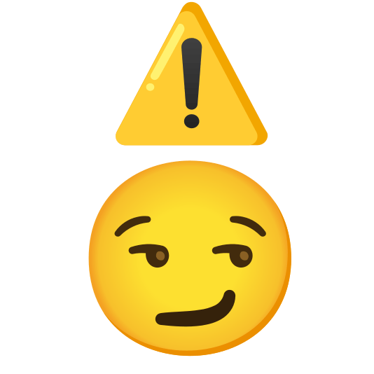 warning smirk