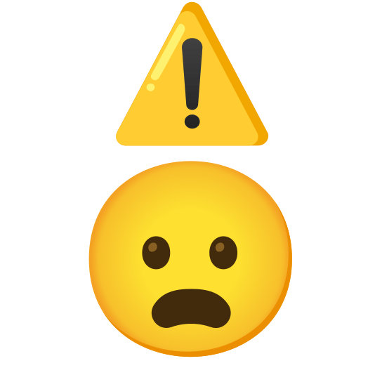warning frowning