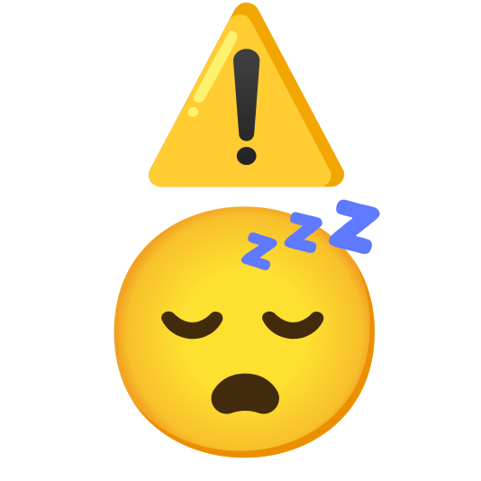 warning sleeping