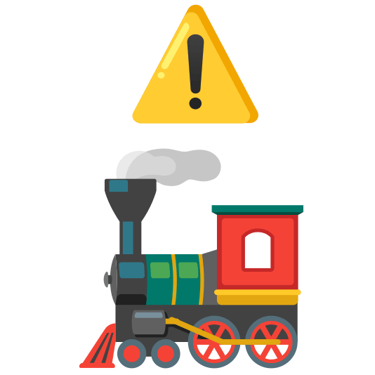 warning steam locomotive
