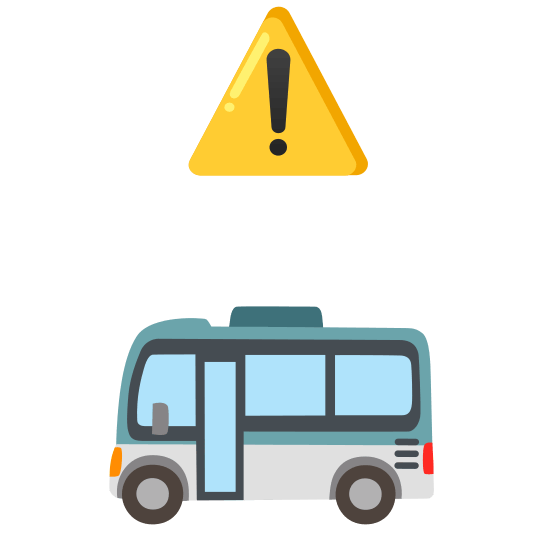 warning bus