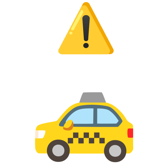 warning taxi