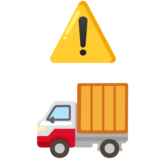 warning truck