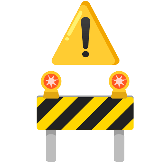 warning construction