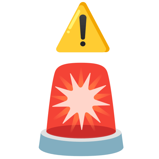 warning rotating light