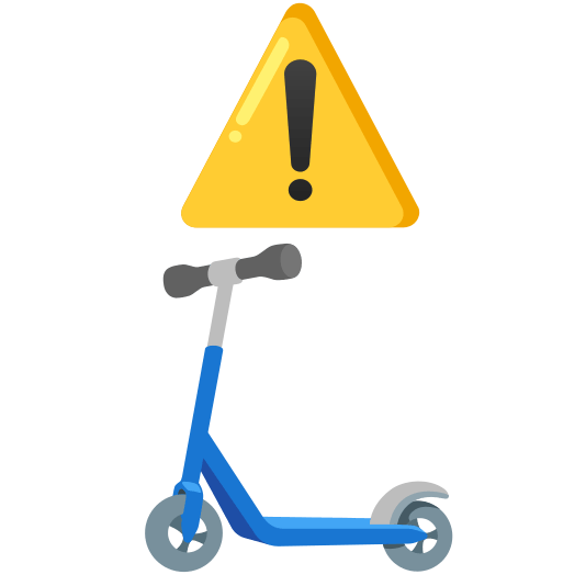 warning scooter