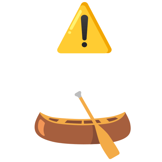 warning canoe