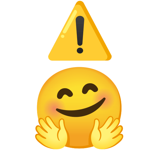 warning hugging face