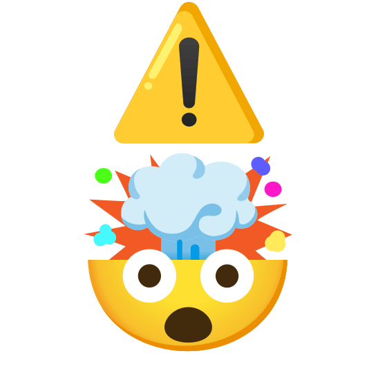 warning exploding head