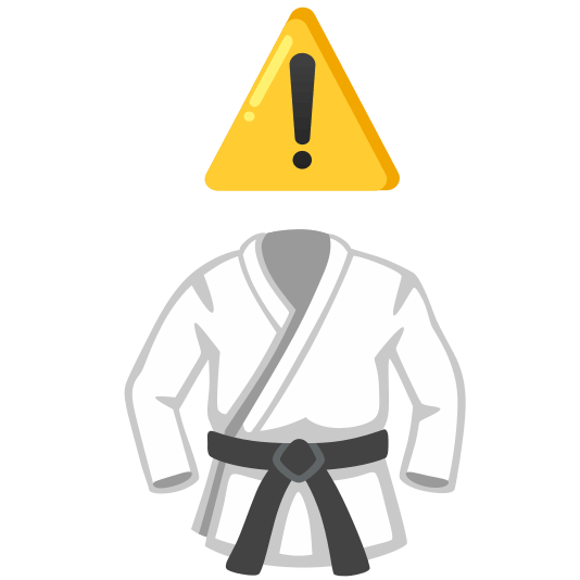 warning martial arts uniform
