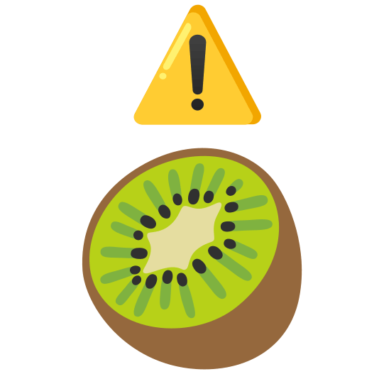 warning kiwifruit