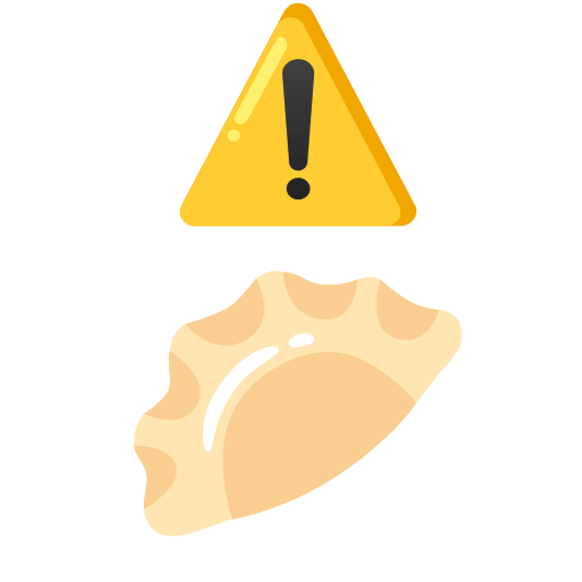 warning dumpling