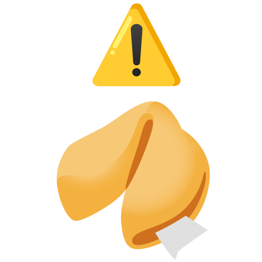 warning fortune cookie