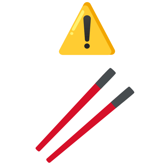 warning chopsticks