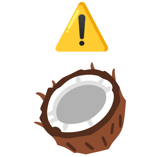 warning coconut