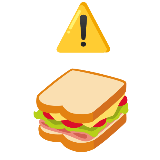 warning sandwich